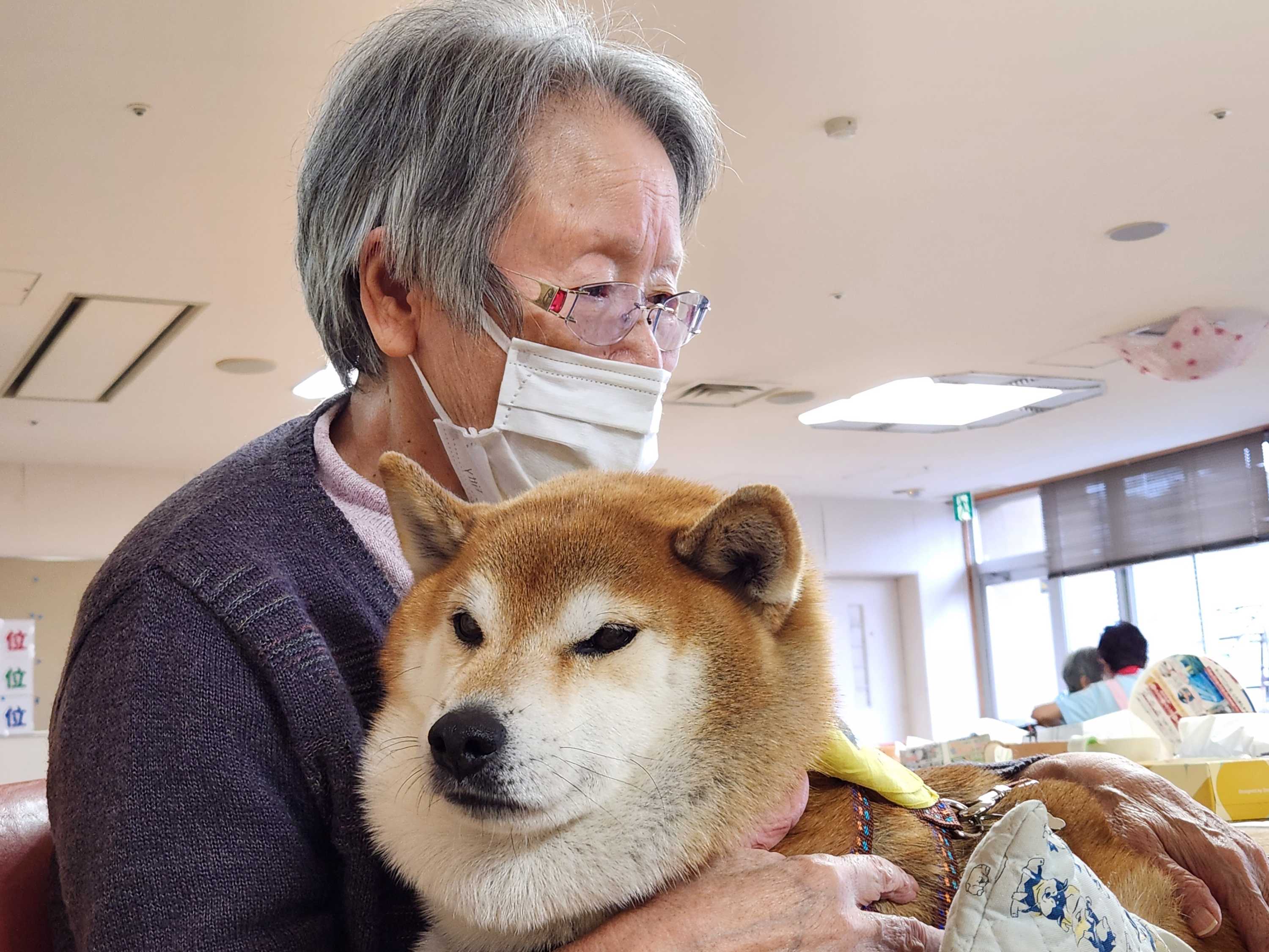 【釜利谷地域ケアプラザ】12月　ドッグセラピー